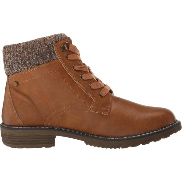 Women's Leather Hiking Boots Chestnut 9.5 Wide Ankle Length Comfort Durable - Picture 6 of 7